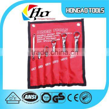 High quality Wrench Set/Ring Spanner Set/cranked ring spanner