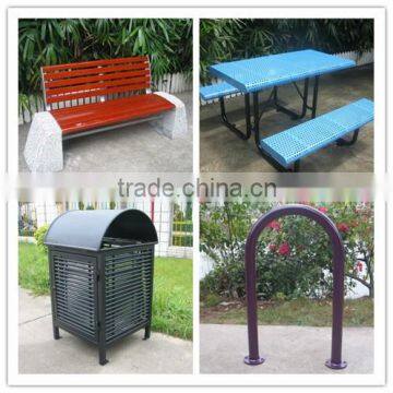 17 years manufacturing experience Metal street furniture wooden street furniture park bench/dustbin/picnic table/bike rack