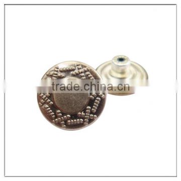 2015 new fashion custom metal buttons for jackets