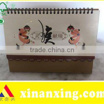 13 Sheet Custom ChinaStyle Professional Cheap Desk Pad Calendar Printing