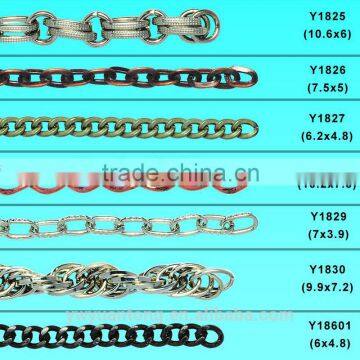 Gunmetal color decoration chains