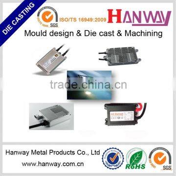China Manufacture OEM Aluminum Die Casting Automotive Led Headlight Enclosure, Rearview Bracket,HID Ballast Housing photo-5