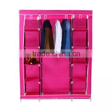 non-woven fabirc outdoor furniture portable wardrobe bracket