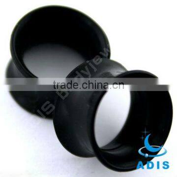 black silicone cheap ear plug piercing