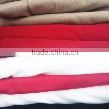 polyester cotton fee knit fabric brushed garment material supplier factory