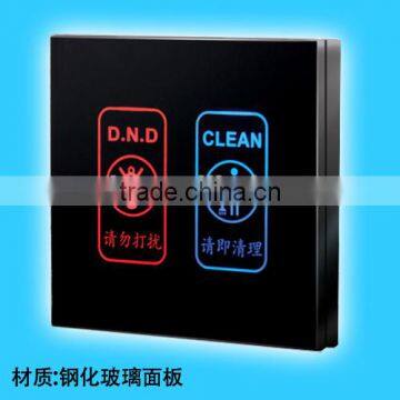 hotel electronic doorplate touch panel electrical doorbell doorplate with DND and Clean