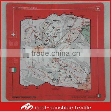 wholesale custom digital logo printed on both-side screen microfiber cleaning cloth