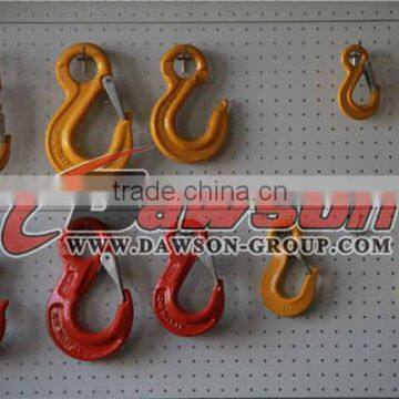 G80 Eye Sling Hook With Safety Latch,forged Eye Hook for Chain photo-3