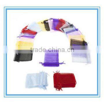 promotion small cheap round organza bag