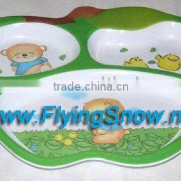 Melamine Plate,children 3 section plate,Melamine Dinner Plate