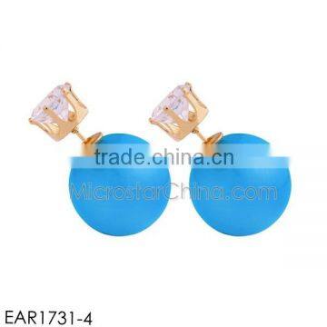 Celebrity Double Side Crystal Earring