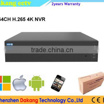 64CH NVR 8HDDs NVR Support H.265/H.264/MPEG4,64CH ONVIF NVR,Support 4K IP Camera