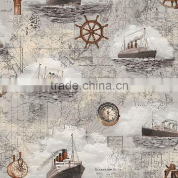 C10702 pirate shipping design italian wallpaper