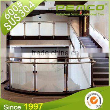 Custom Design Stainless Steel Tubular Glass Portable Steps Retractable Clear Stair Handrail photo-6