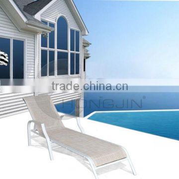 Deluxe Aluminium New Fabric Zero Gravity Sun Loungers