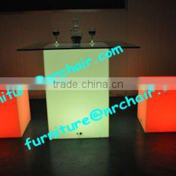 shanghai wholesale furniture event banquet led illuminating poseur table props