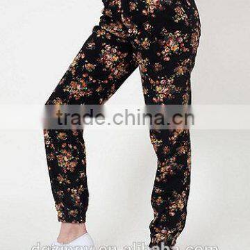 Slim Floral Print Cotton Pant and Comfortable Lounge Pants
