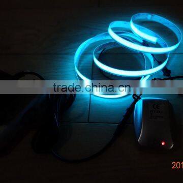 AC110V-240V Sound Control Inverter Lighting Decoration Blue 1500mmX10mm EL Tape