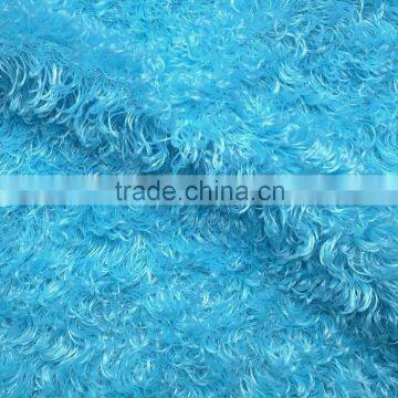 100% polyester high deep pile plush fleece fabric