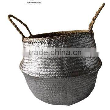 Silver Folding Bag New Style 2016-beach Straw Bag