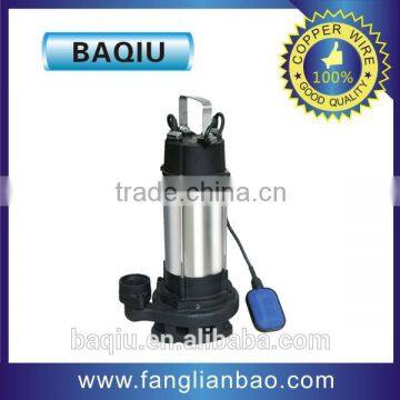 stainless stell single phase sewage submersible water pump