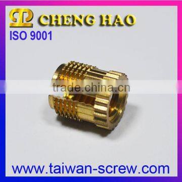 OEM CNC Lathe Brass Press-in Threaded Pipe Nuts