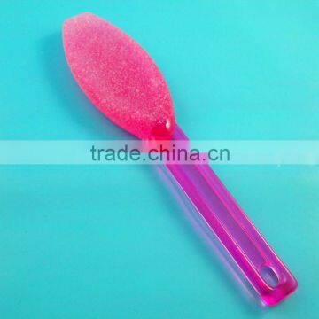 Torch shaped colorful plastic foot file