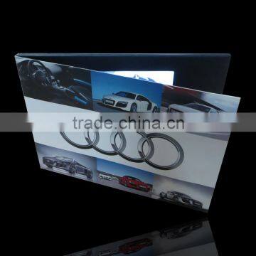china best-seller lcd video player brochure/led print brochure/video tv card