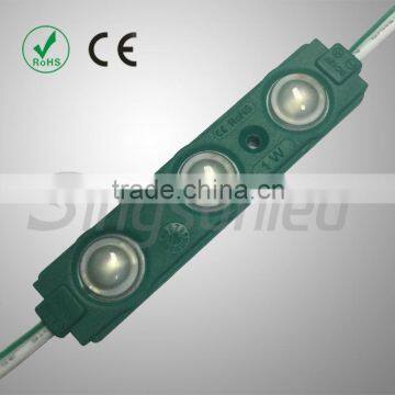 12V IP65 3 chips 5630 injection led module with lens for Advertising Channel Letter