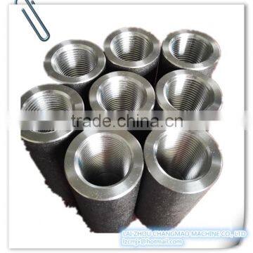 Concrete construction building material steel rebar coupler