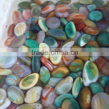 Beautiful Natural Colorful Agate Pebble Stone Ornaments For Wholesale