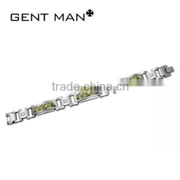 china supplied wholesale unique style camouflage design stianless steel bracelet