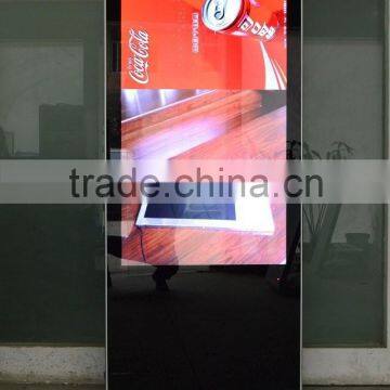 46inch floor stand hotel advertising display / all in one touch screen kiosk