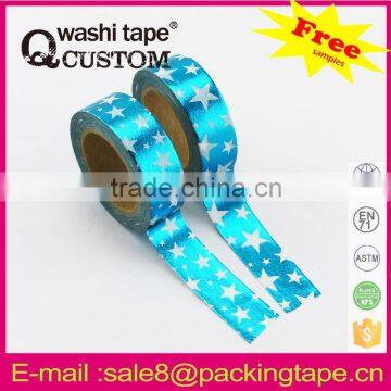 Qcustom gold blocking washi tape wholesale china wholesale market