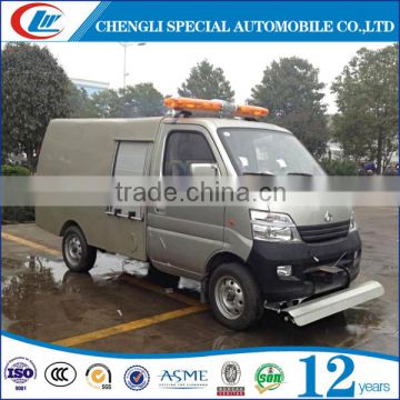 Mini high pressure cleaning truck Sidewalk cleaning truck Footway High pressure cleaning truck for sale