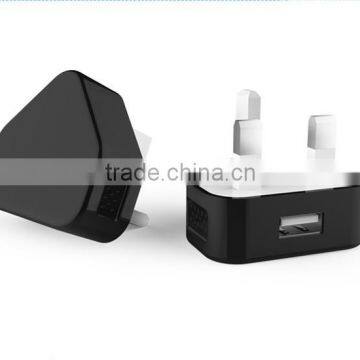 Hot selling UK Plug travel wall charger with micro USB cable 1A output