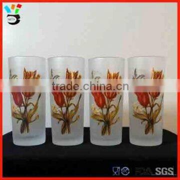 6 / 4 Pack Color Box Set Custom Logo Available Frosted Hi Ball Glass Tumbler