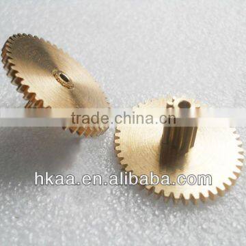 small brass double spur gear, small differential gear