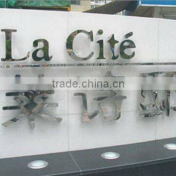 metal channel letter signs,stainless steel 3D letter,Brush decorative metal letters