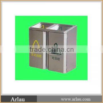 Arlau outdoor separating stainless steel dustbin