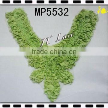 Olivine chiffon collar