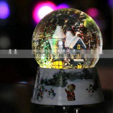 Christmas snow globe with led light