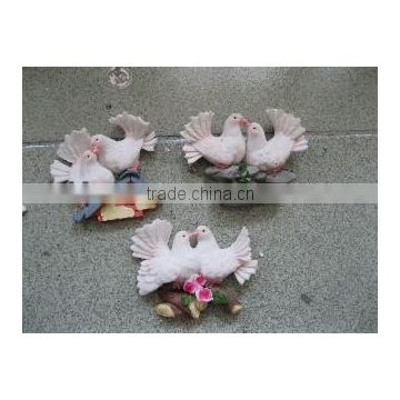 resin pigeon fridge magnet for home decoration