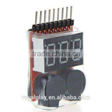 2-in-1 1~8S Lipo Battery Voltage Tester & Low Voltage Buzzer Alarm for DIY Drone photo-3