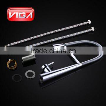 Good Seller SS304 Spring Hose Kitchen Mixer Single Handle Kitchen Faucet Kitchen Tap photo-6