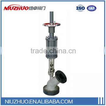 Factory store discharge valve with pneumatic or electric actuator no dead zone off operating for layout made in China