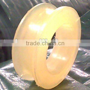 PU material Wheel for Transporting Miners with yellow color