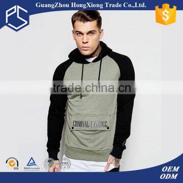 high quality no zipper black string pockets on the stomach plain men custom tone hoodies with earphone