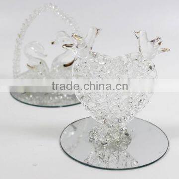 high quality crystal glass wedding table decoration
