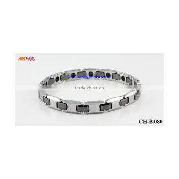 tungsten carbide mens chain bio health magnetic bracelet/bracelet shenzhen